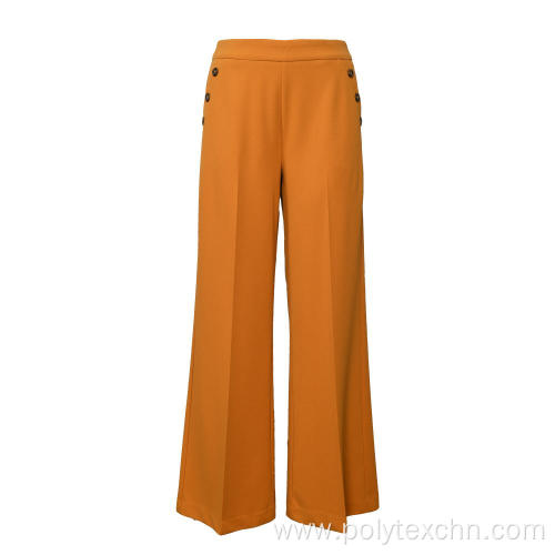 Ladies Scuba Crepe pants fack pockets wide legs